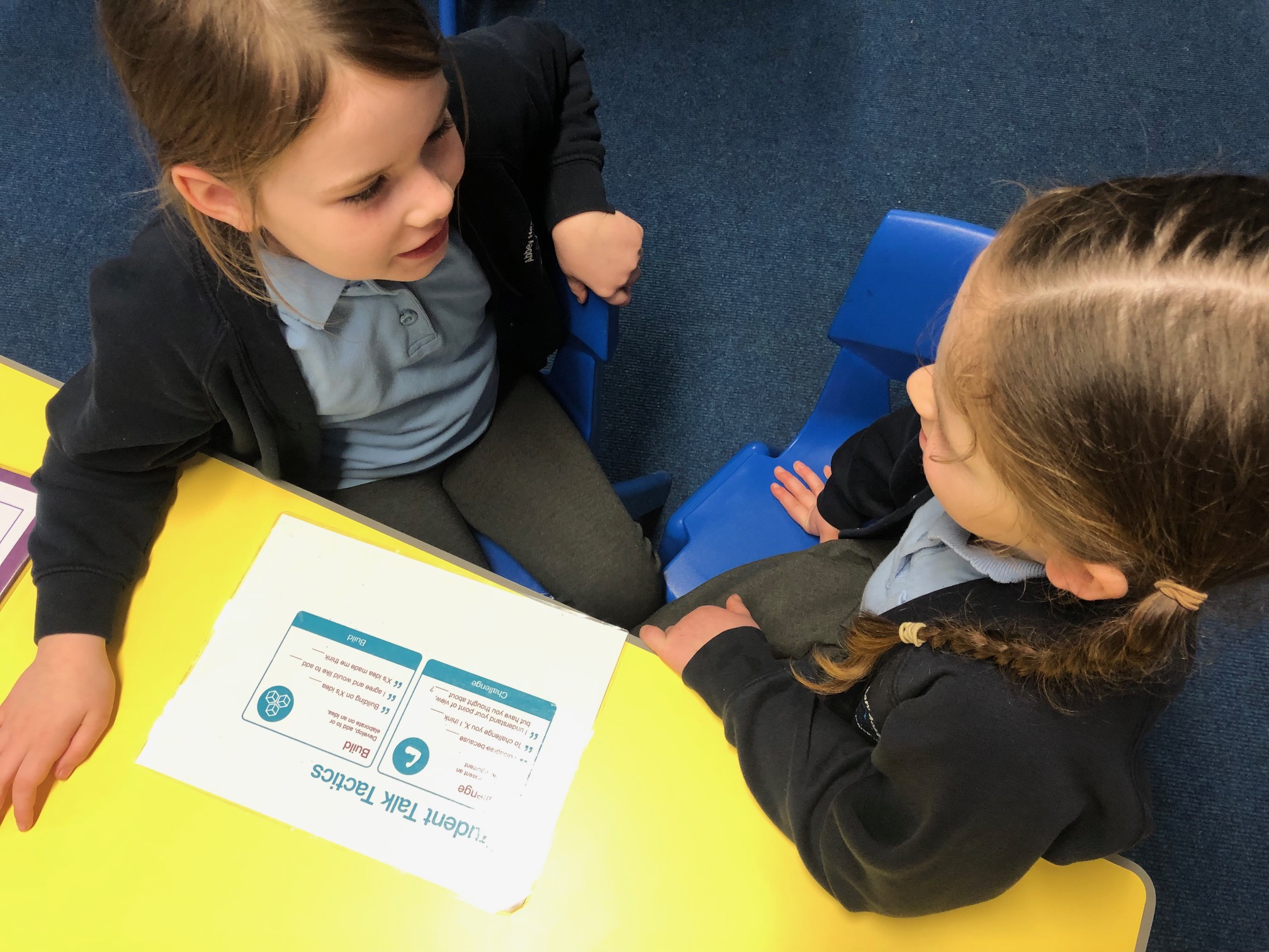 Year 4 children using the talk tactics